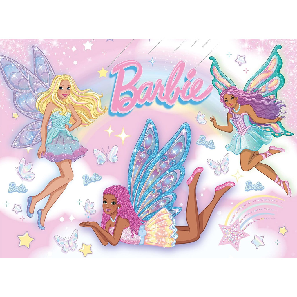Barbie Zauberhafte Freundinnen 48-teiliges Eco Mini Puzzle 35x25cm – Lisciani kép 2