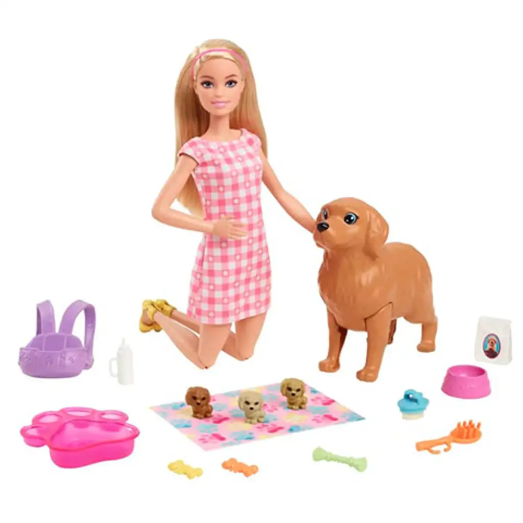 Barbie Neugeborene Welpen Spielset - Mattel kép 4