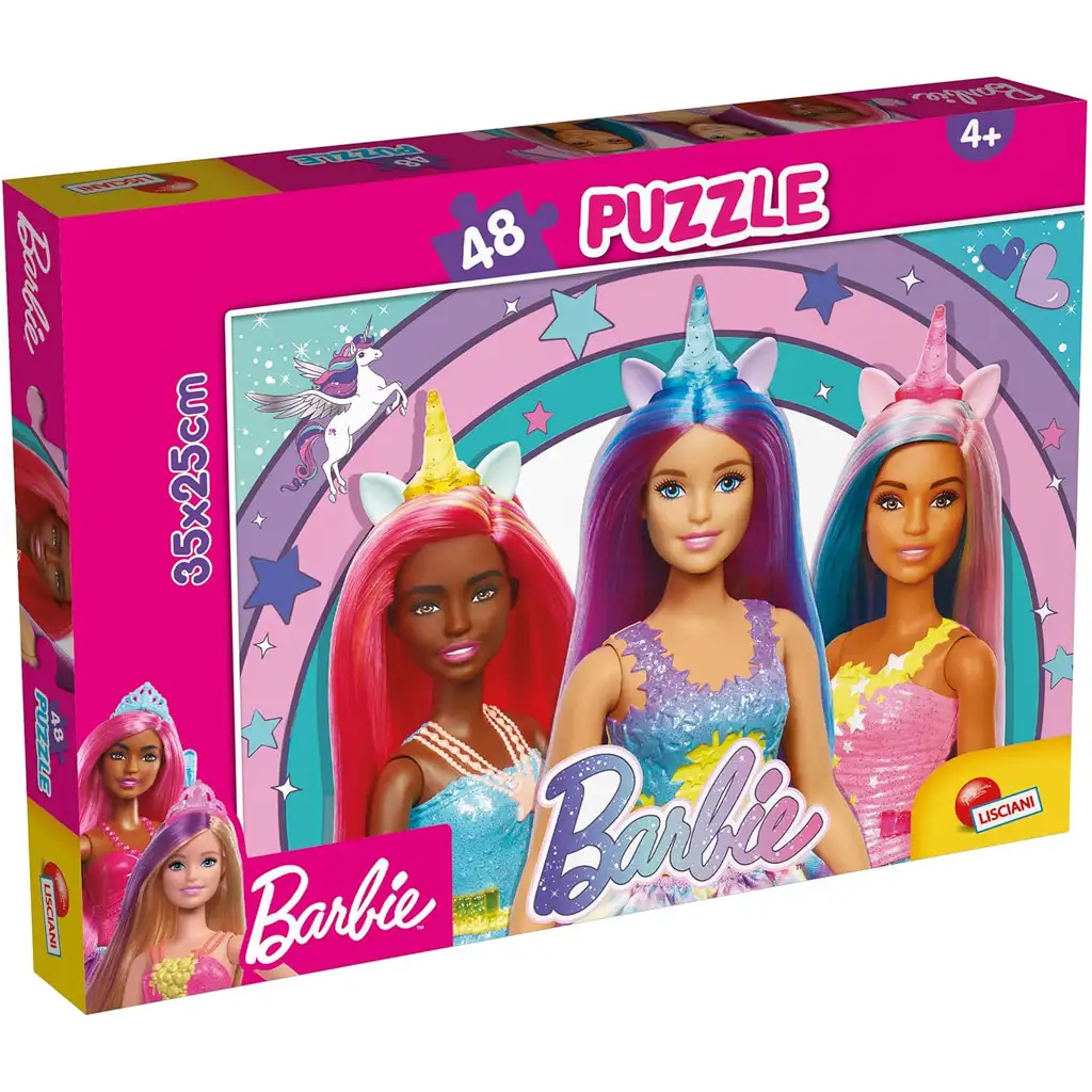 Barbie mágikus unikornis 48db-os puzzle 35x25cm - Lisciani kép 1
