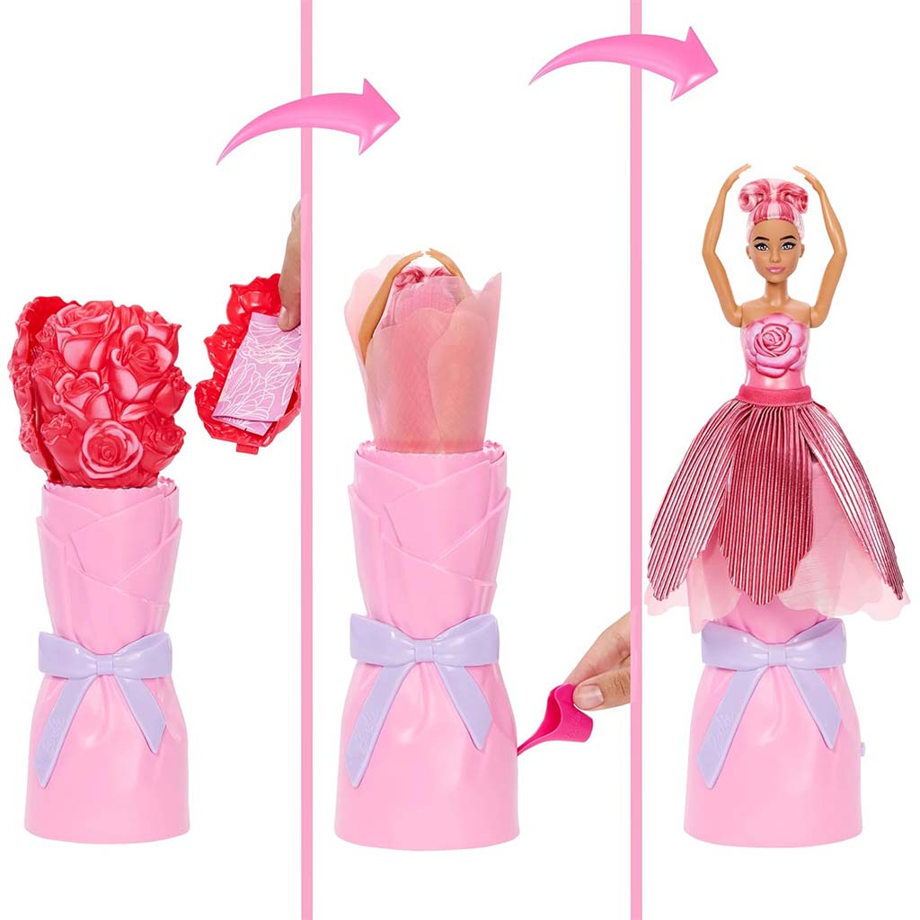 Barbie Reveal: Blumenzauber Überraschungspuppe – Rose – Mattel kép 3