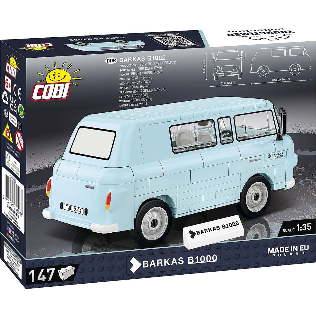 COBI: Barkas B1000 Kleinbus Bausatz (24600) kép 3