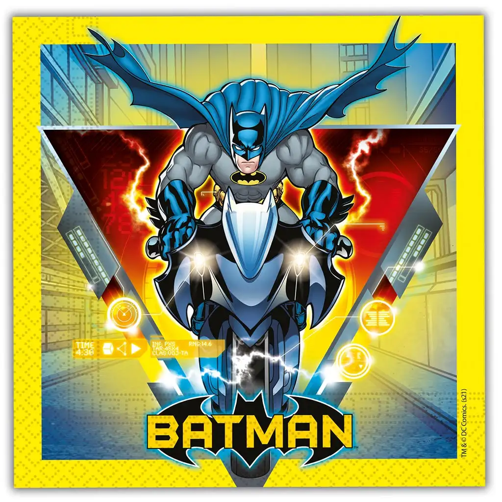 Batman der Superheld 2-lagige Serviette 20er-Pack