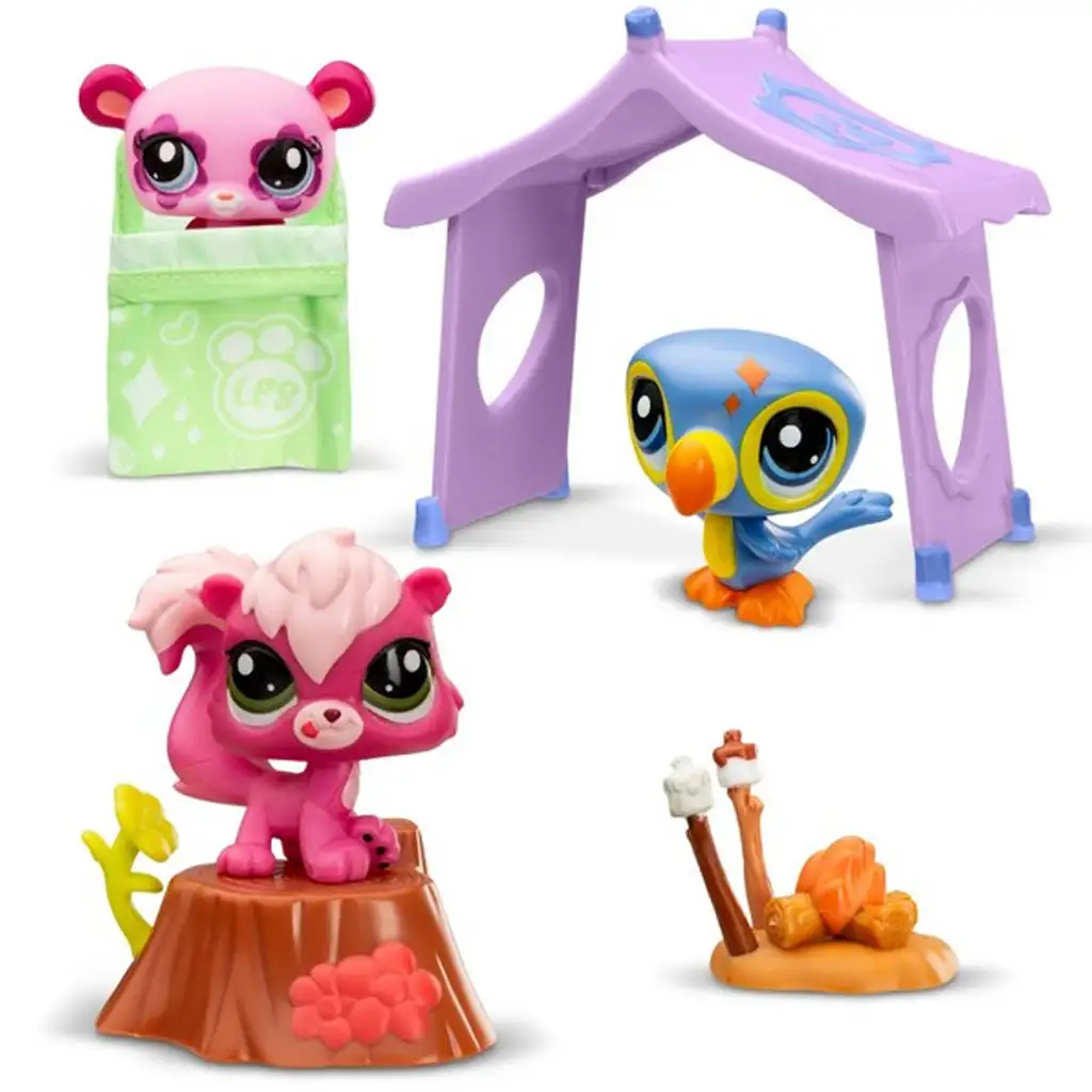 Littlest Pet Shop: Camping 3er-Figurenpack Serie 2 kép 2