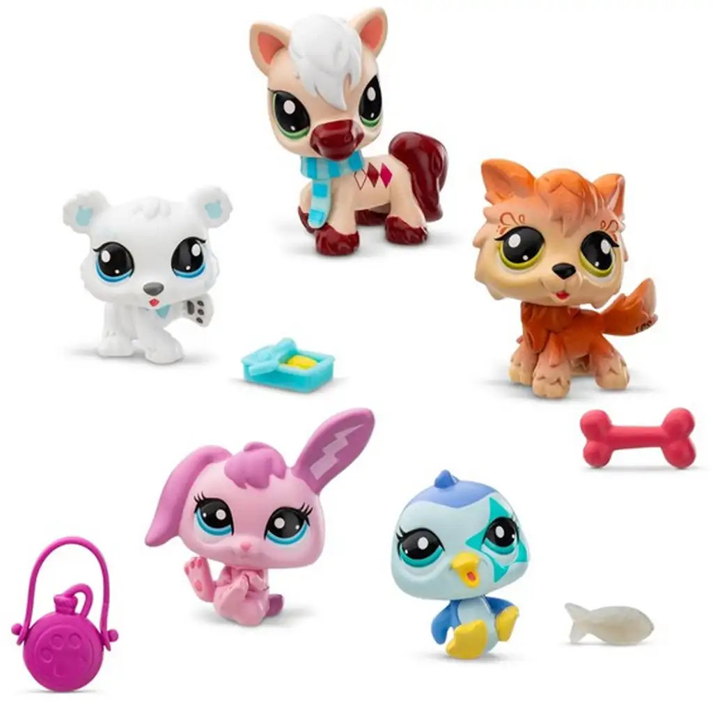 Littlest Pet Shop: Winterfreunde 5er-Figurenpack Serie 2 kép 2