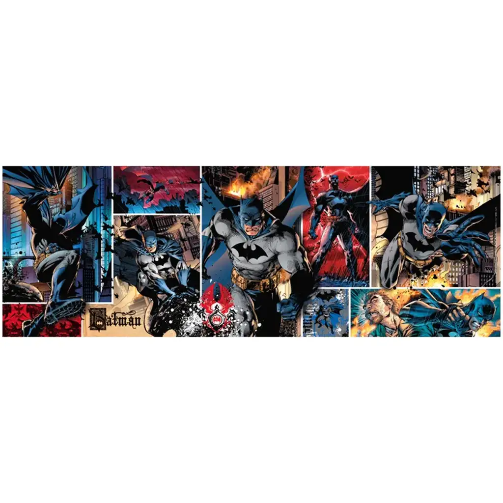 Batman 1000-teiliges Panorama Puzzle mit Poster - Clementoni kép 2