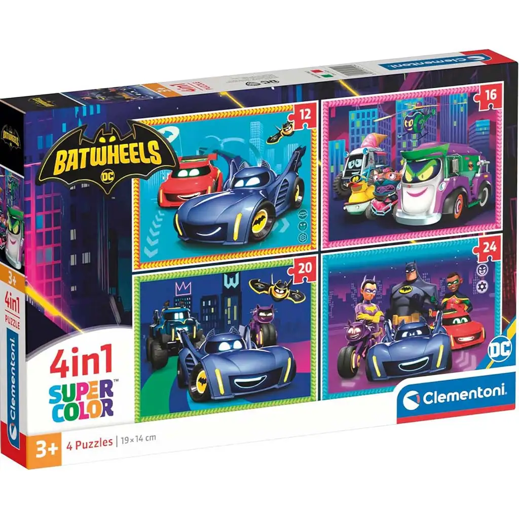 Batwheels 4-in-1 Supercolor Puzzle - Clementoni