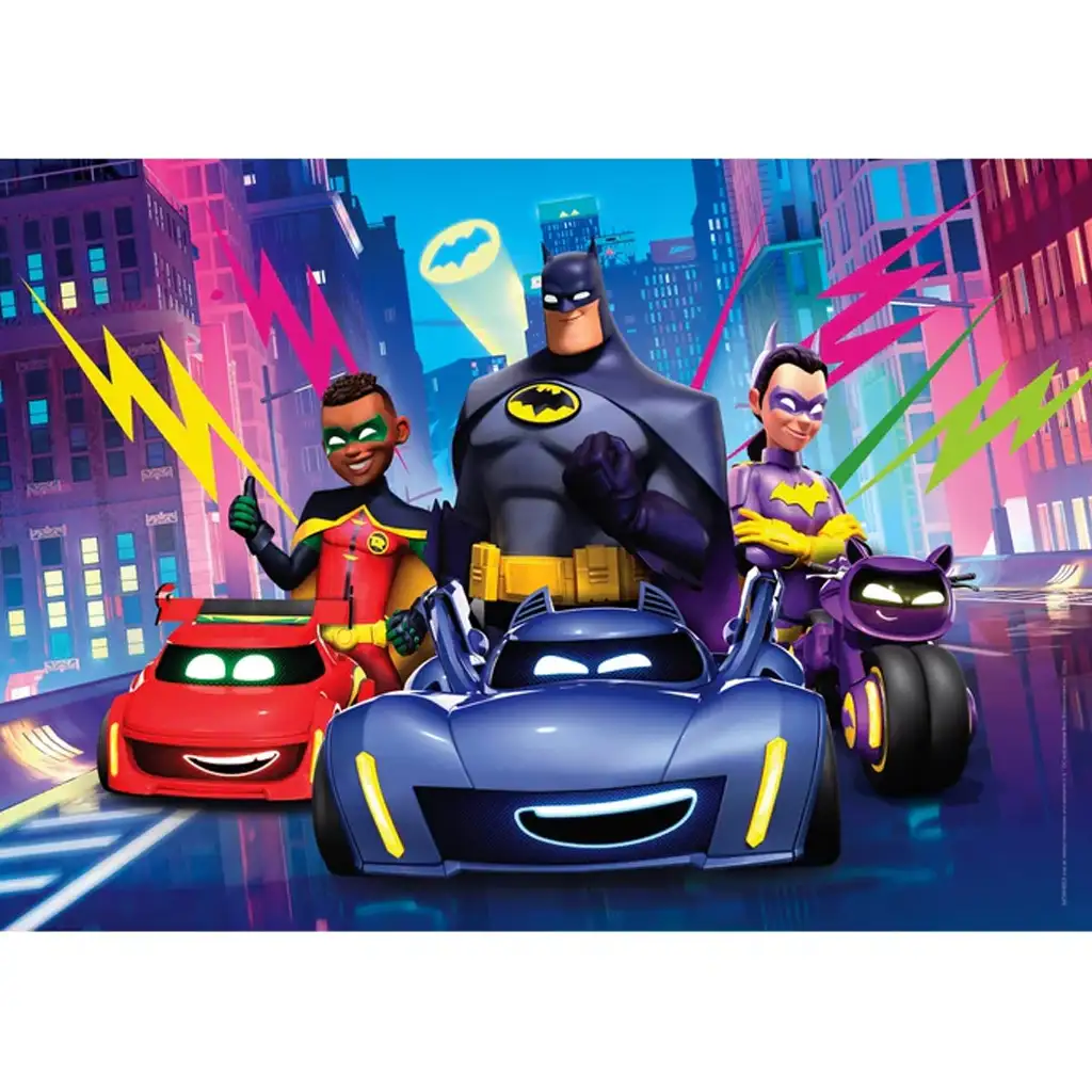 Batwheels Helden auf den Straßen 104-teiliges Maxi Supercolor Puzzle - Clementoni kép 2