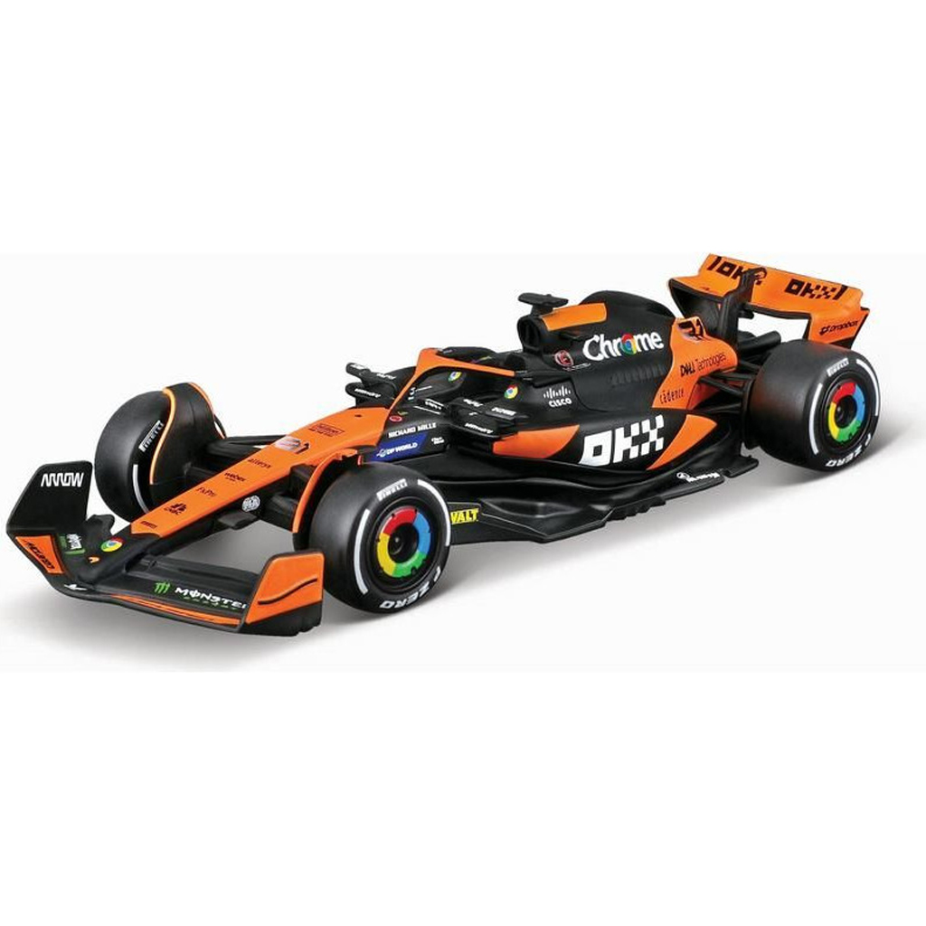 Bburago: McLaren MCL38 Miami Grand Prix 2024 F1-Rennwagen Metall-Modellauto 1:43 (Oscar Piastri #81) kép 2