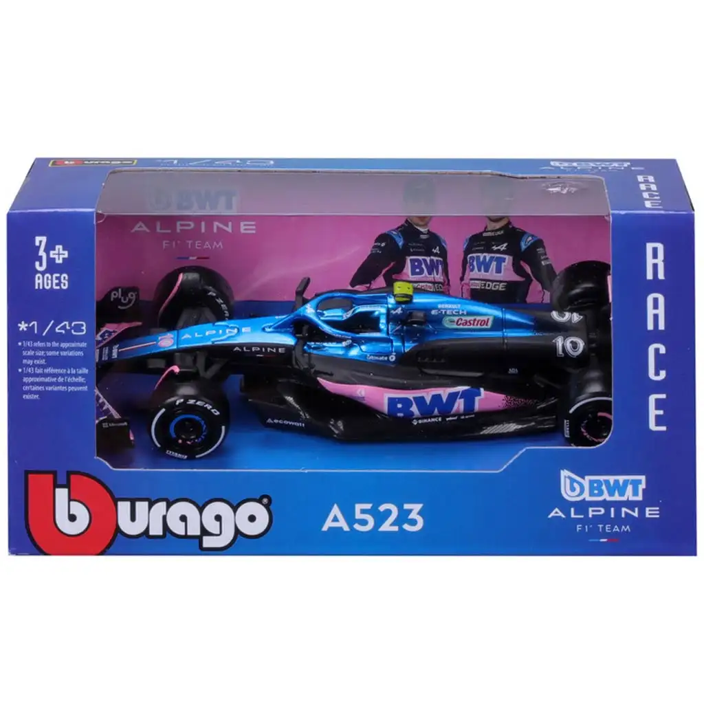 Bburago: Alpine A523 F1 Rennwagen Metall Automodell 1/43 kép 4