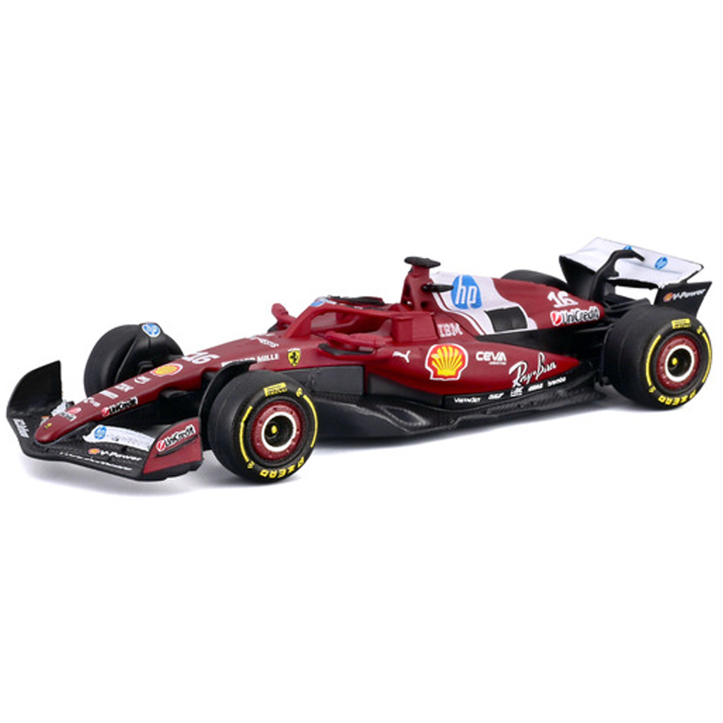 Bburago: Ferrari SF-25 F1-Rennwagen (2025) Metall-Modellauto 1/64 (Charles Leclerc #16) kép 2