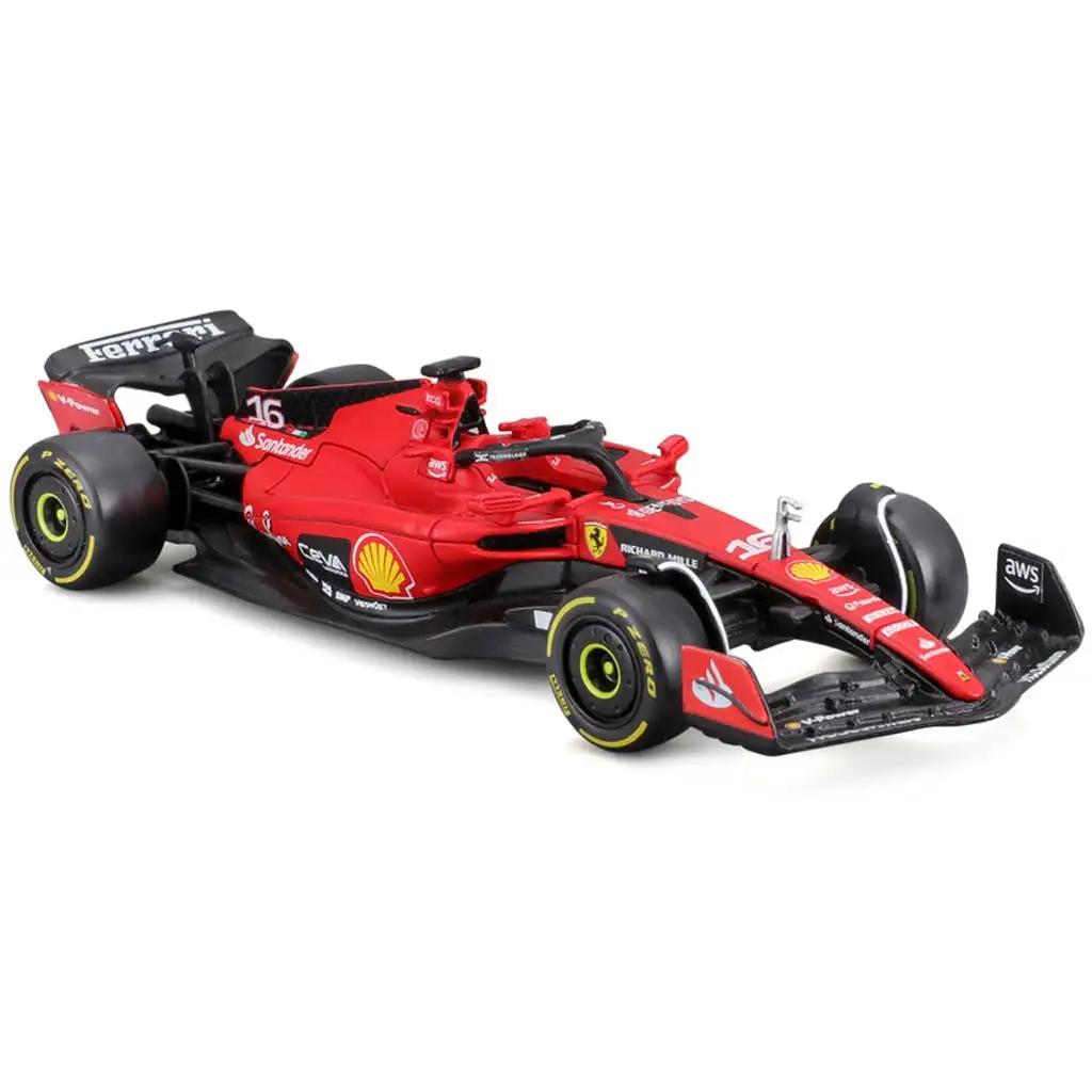 Bburago: Ferrari SF23 F1 Rennwagen Metallautomodell 1/43 (Charles Leclerc #16) kép 2