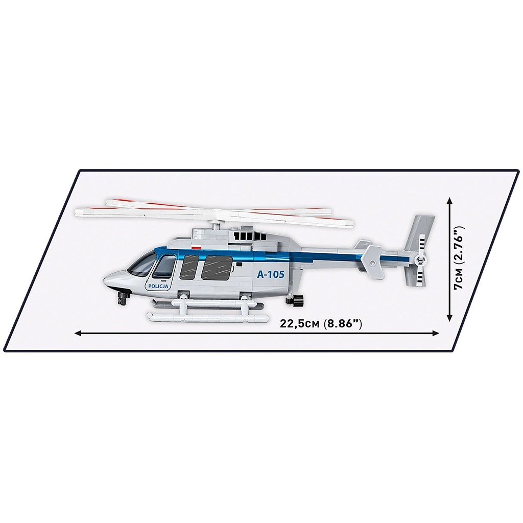 COBI: Bell 407 Polizei Bauset (26628) kép 4