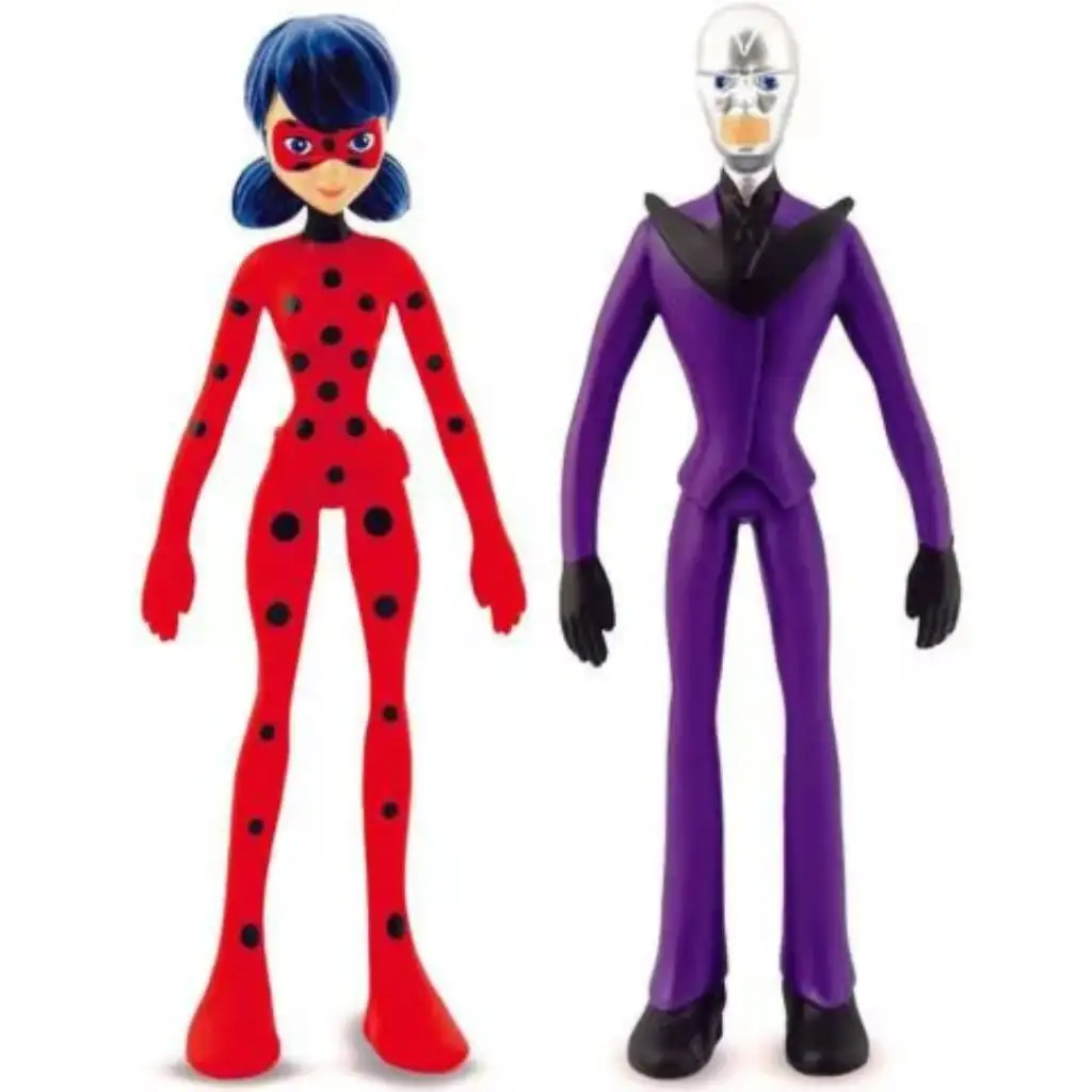 Bend-ems Miraculous Figurenset 2-teilig, Ladybug vs. Hawk Moth kép 2