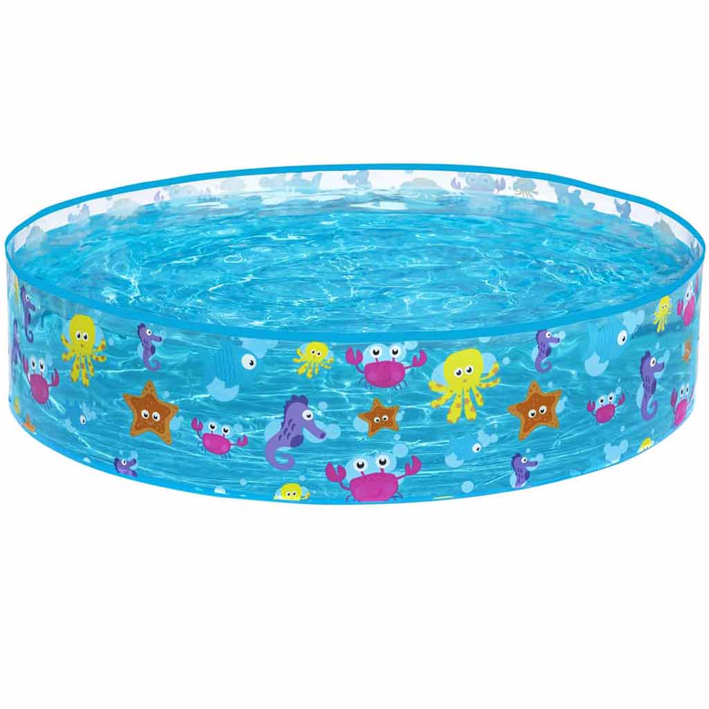 Bestway: Fill 'N Fun Sparkling Sea tengeri állatos merevfalú pancsolómedence, Ø 122 x 25 cm kép 1