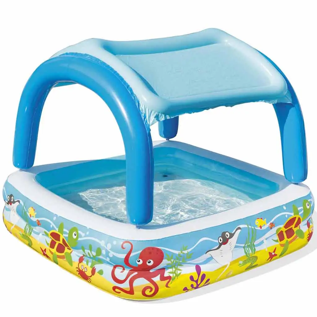 Bestway: Beach Buddy™ Planschbecken mit Sonnenschutzdach 140 x 140 x 114 cm kép 3