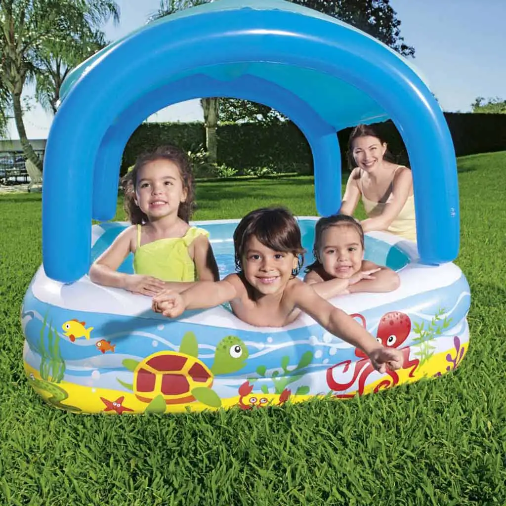 Bestway: Beach Buddy™ Planschbecken mit Sonnenschutzdach 140 x 140 x 114 cm kép 5