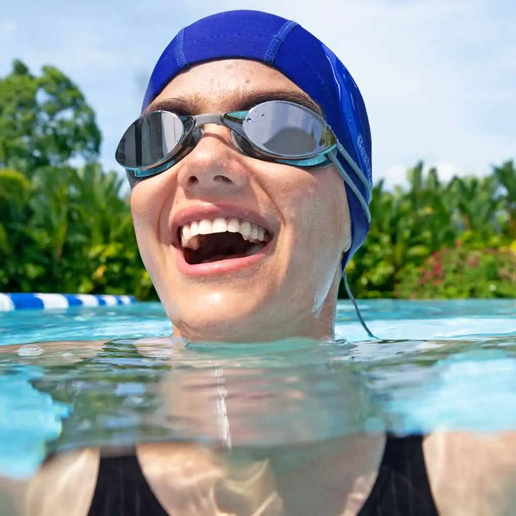 Bestway: Sleek N Stretch Premium™ Textil Schwimmkappe ab 14 Jahren kép 5