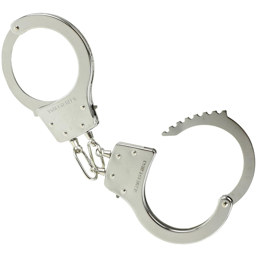 Polizeiliches Metall-Spielzeughandschellen kép 2