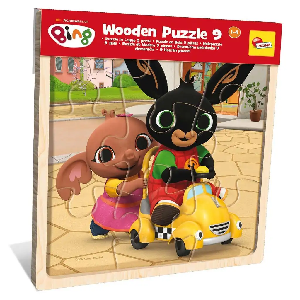 Bing und Freunde 9-teiliges Holzrahmenpuzzle - Lisciani