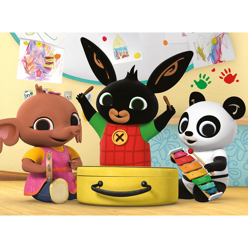 Bing und seine Freunde musizieren 24-teiliges Eco Puzzle 70x50cm - Lisciani kép 2