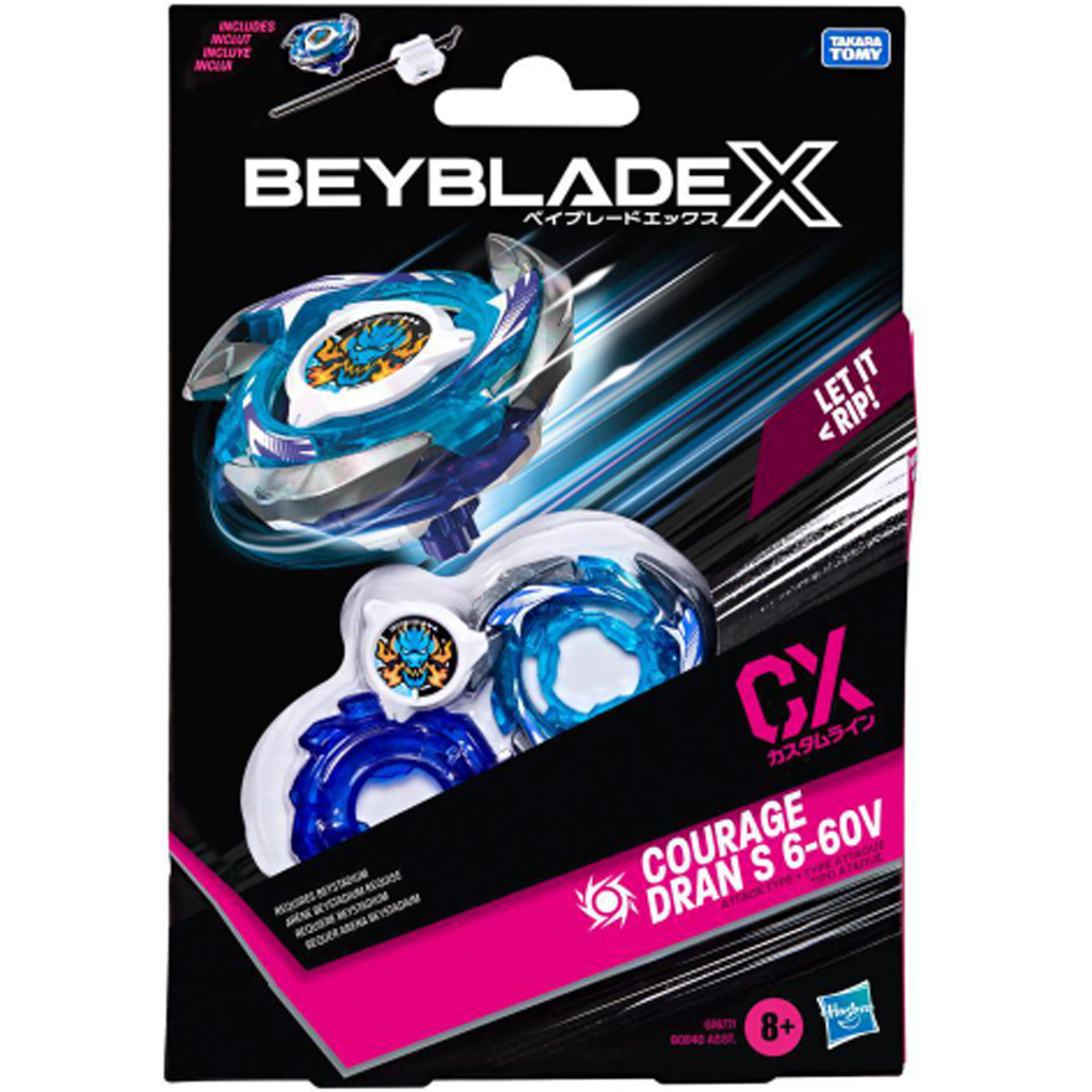 Beyblade X Starterpack: Courage Dran S 6-60V CX Kreisel-Starterset - Hasbro