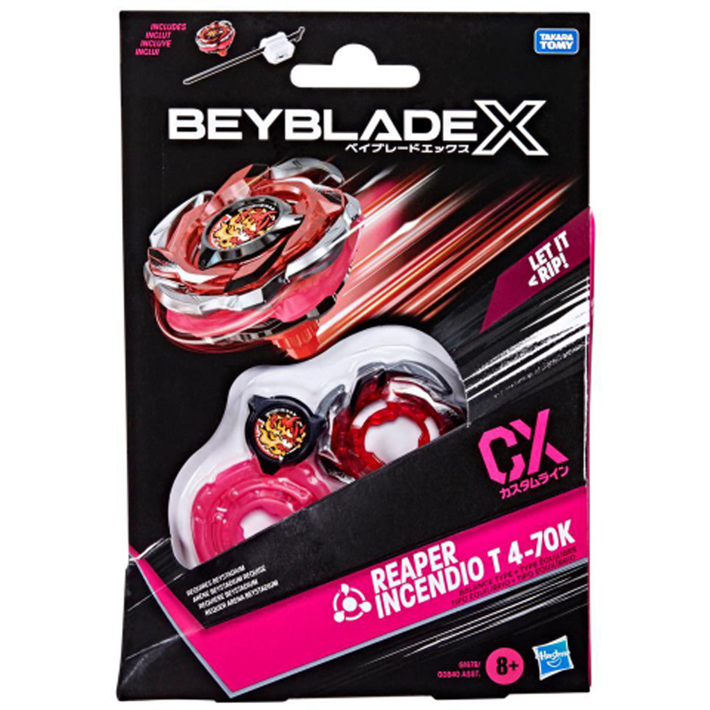 Beyblade X Starter Pack: Reaper Incendio T 4-70K Kreisel-Starterset – Hasbro