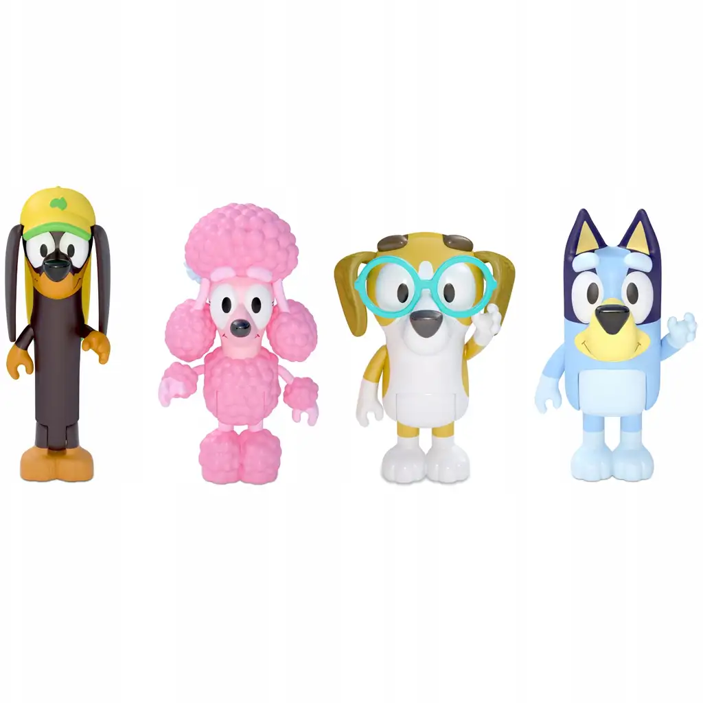 Bluey: Bluey und Freunde 4-teiliges Spielfigurenset kép 2
