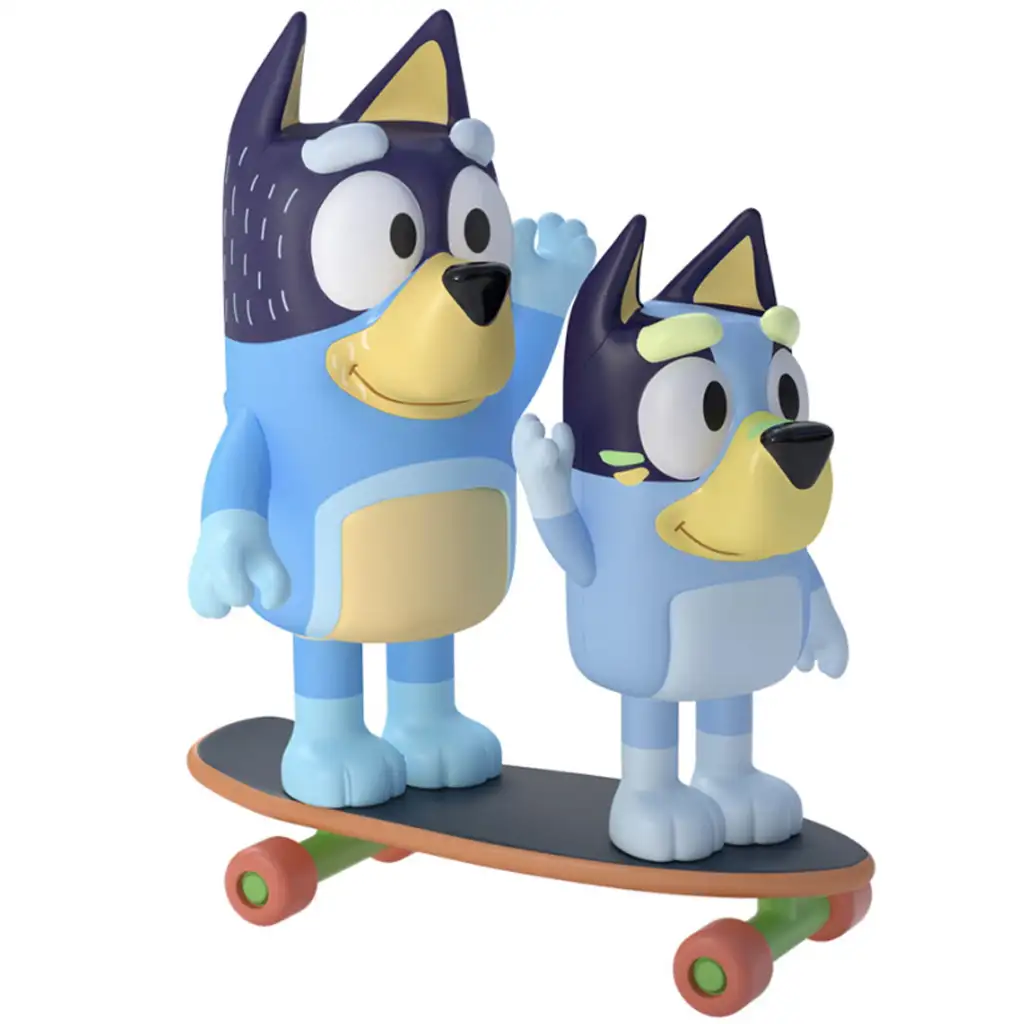 Bluey: Bandit und Bluey Skateboard-Spielzeugset kép 2
