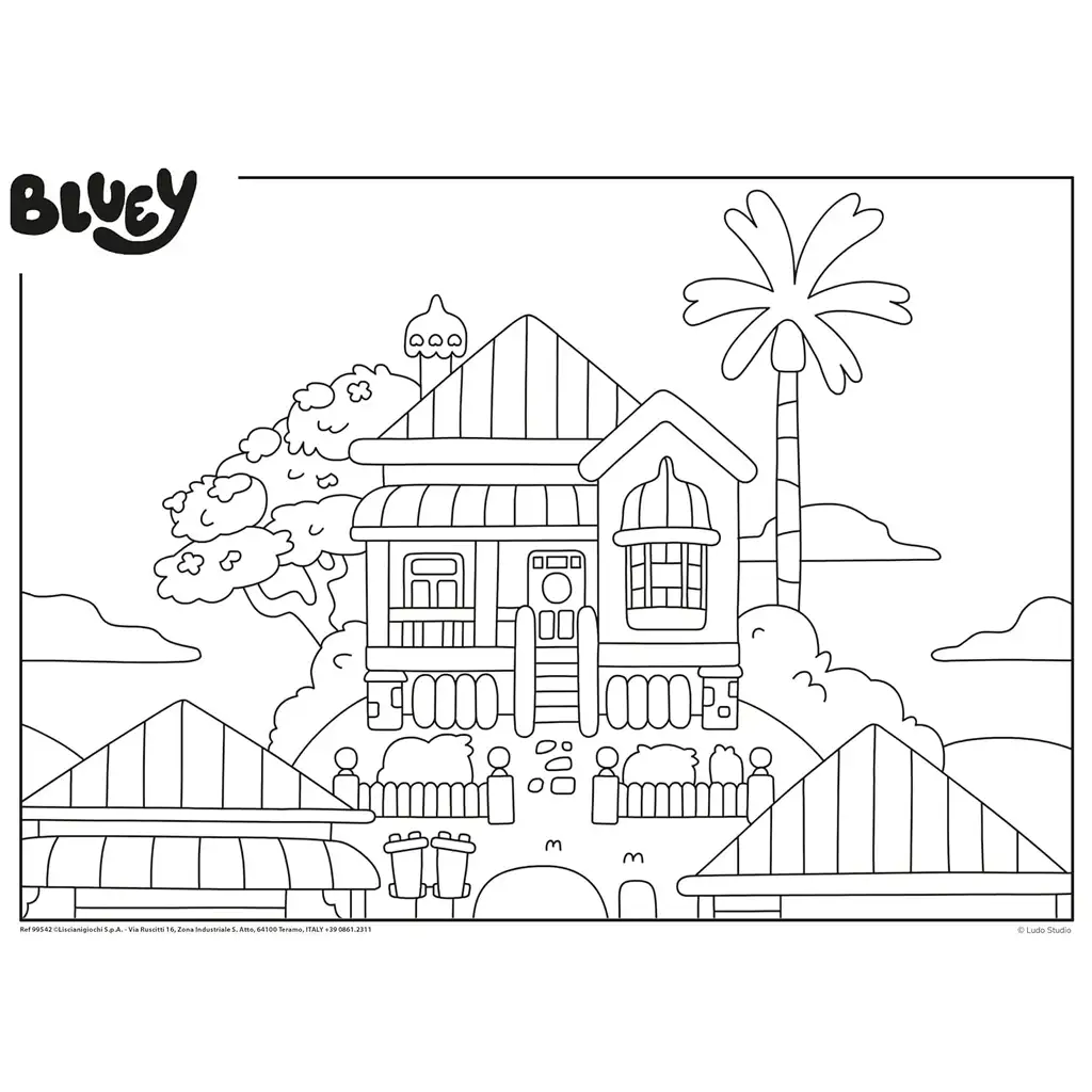 Bluey Gute-Nacht-Geschichte 2-in-1 24-teiliges Puzzle und Malbuch 35x25cm – Lisciani kép 3