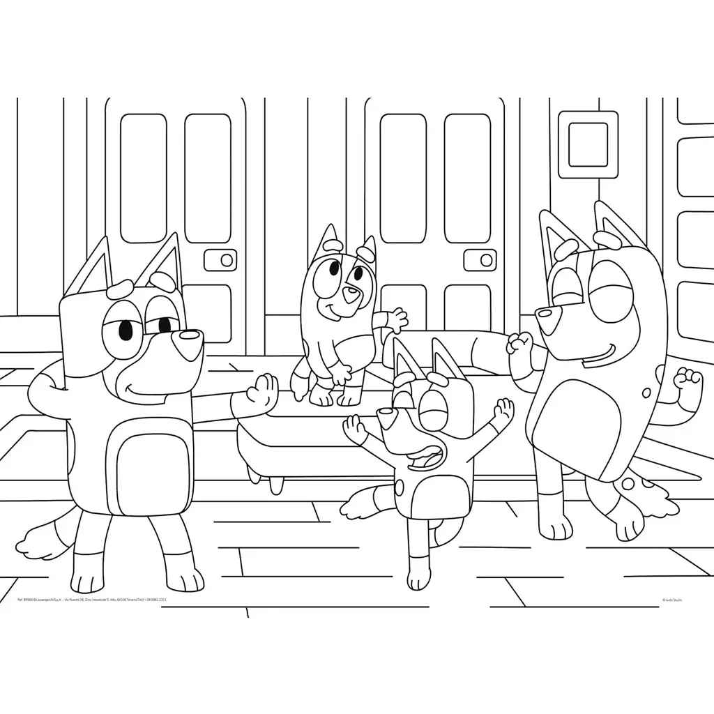 Bluey 2-in-1 24-teiliges Puzzle und Malset 50x35 cm - Lisciani kép 3