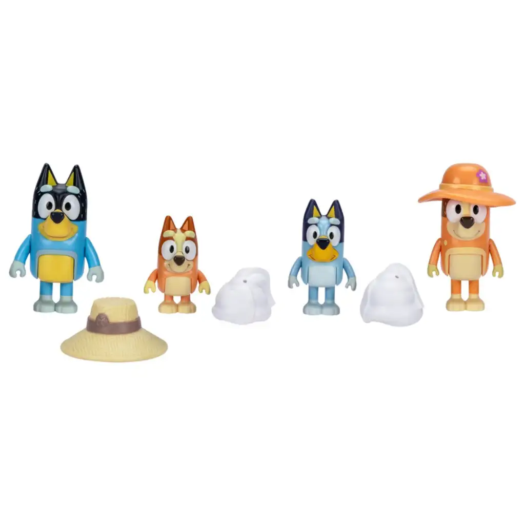 Bluey: Familienreise 4-teiliges Figurenset kép 2