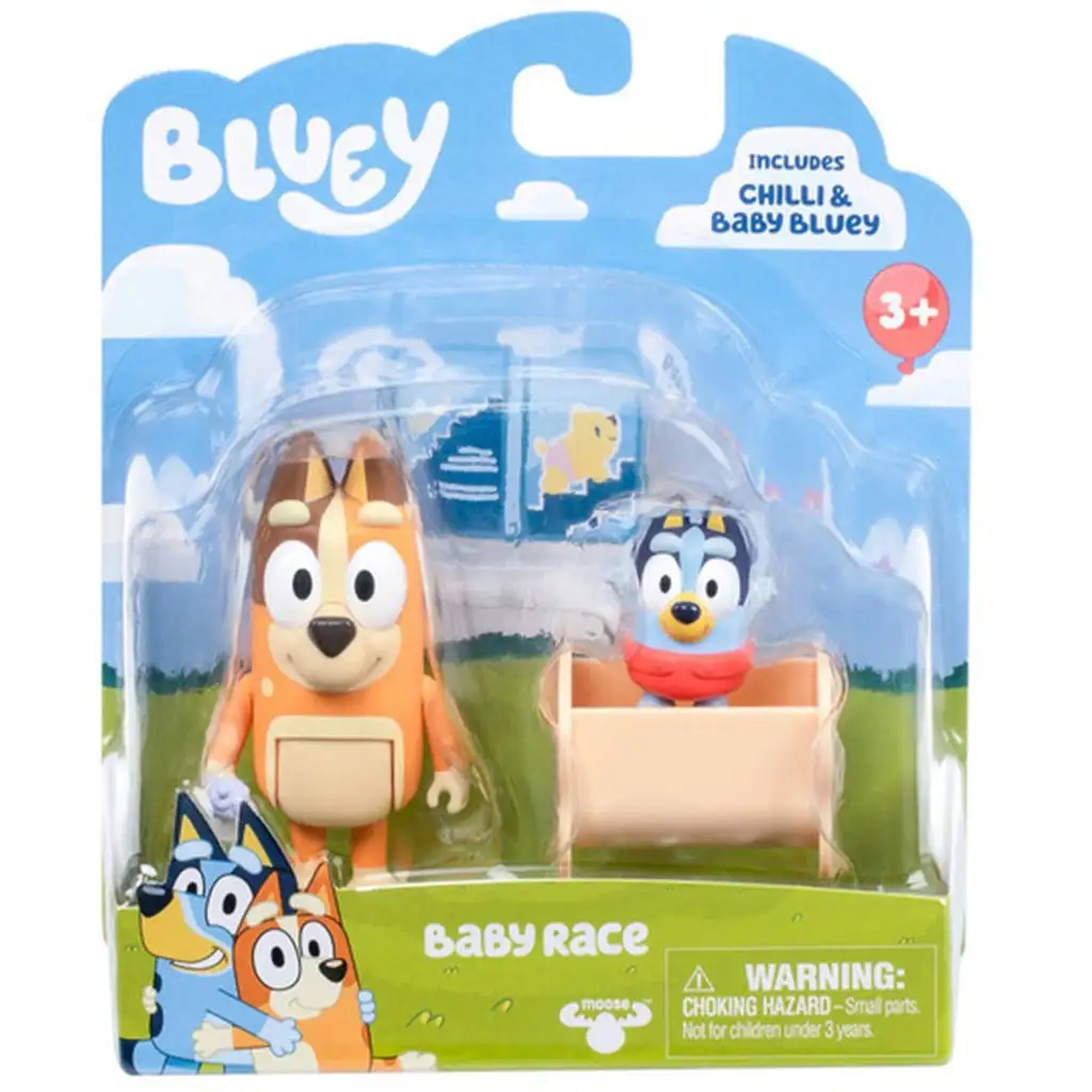 Bluey: Doppelte Charakterfigur-Packung - Baby Bluey und Chilli