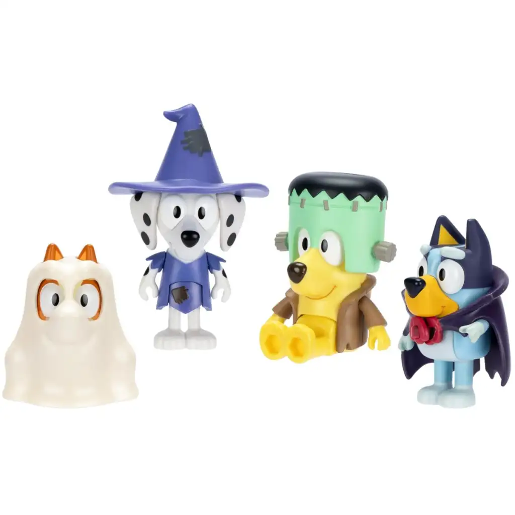 Bluey: Halloween 4-teiliges Figurenset kép 2