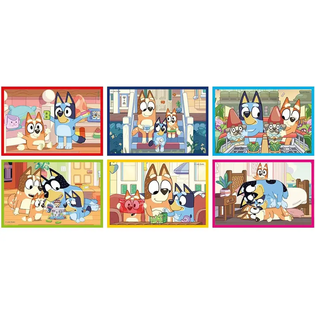 Bluey 6-teiliges Märchenwürfel-Set - Clementoni kép 2