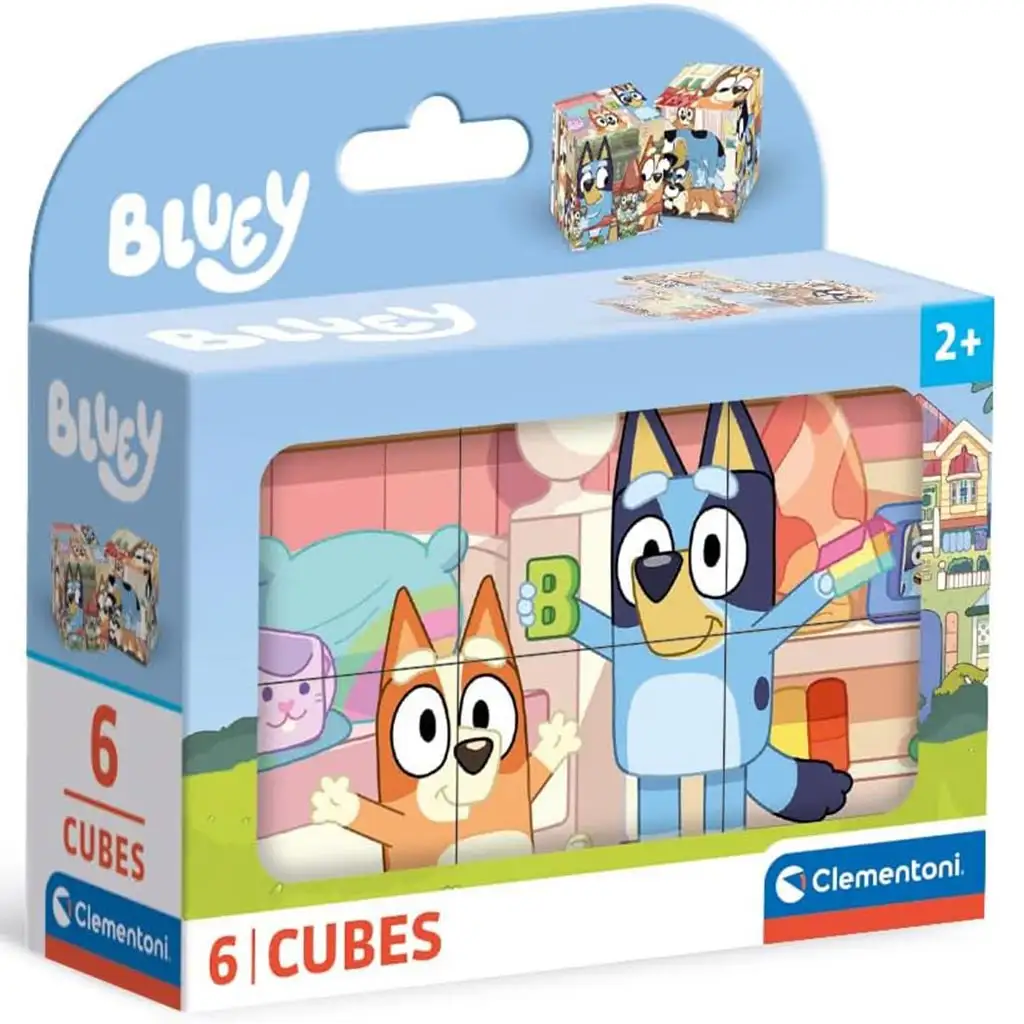Bluey 6-teiliges Märchenwürfel-Set - Clementoni