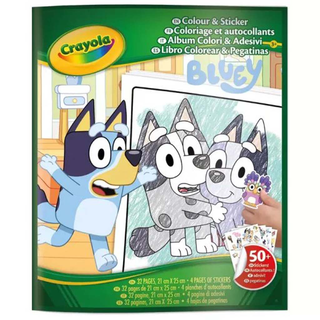 Crayola: Mal- und Stickerbuch - Bluey
