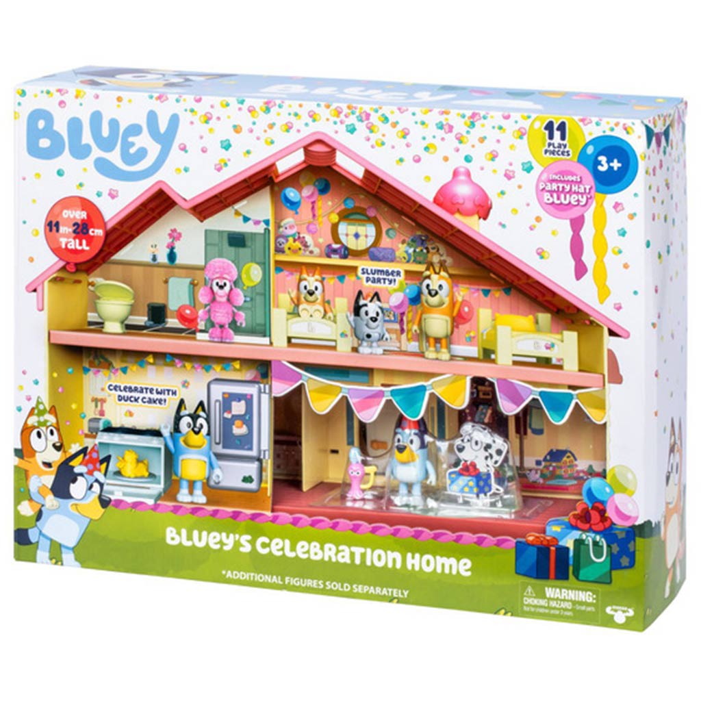 Bluey: Festliches Familienhaus Spielset mit feierlicher Bluey-Figur kép 2