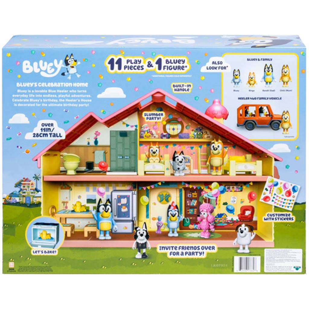 Bluey: Festliches Familienhaus Spielset mit feierlicher Bluey-Figur kép 3