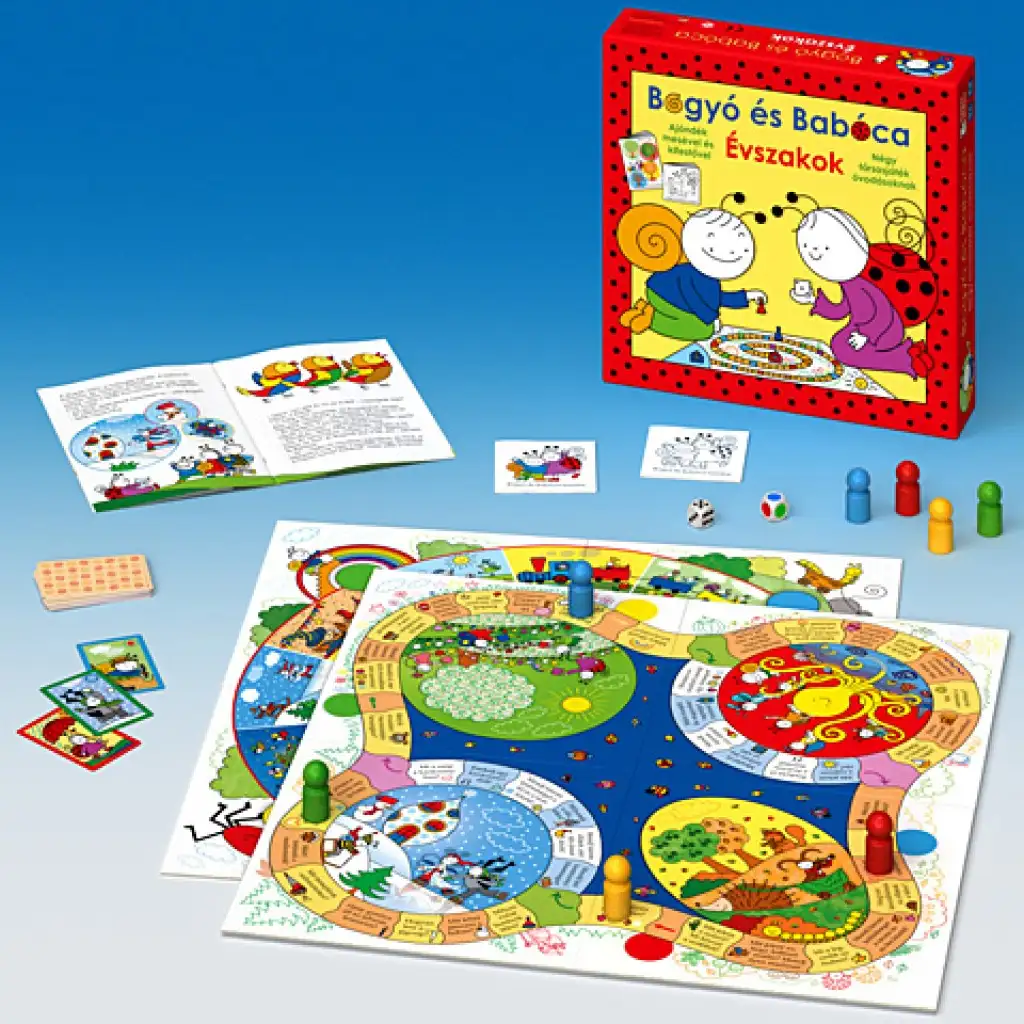 Bogyó und Babóca: Jahreszeiten Brettspiel-Set kép 2