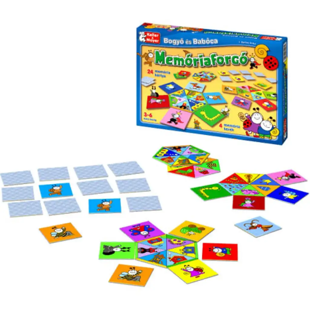 Bogyó und Babóca Memo-Drehspiel társasjáték kép 2