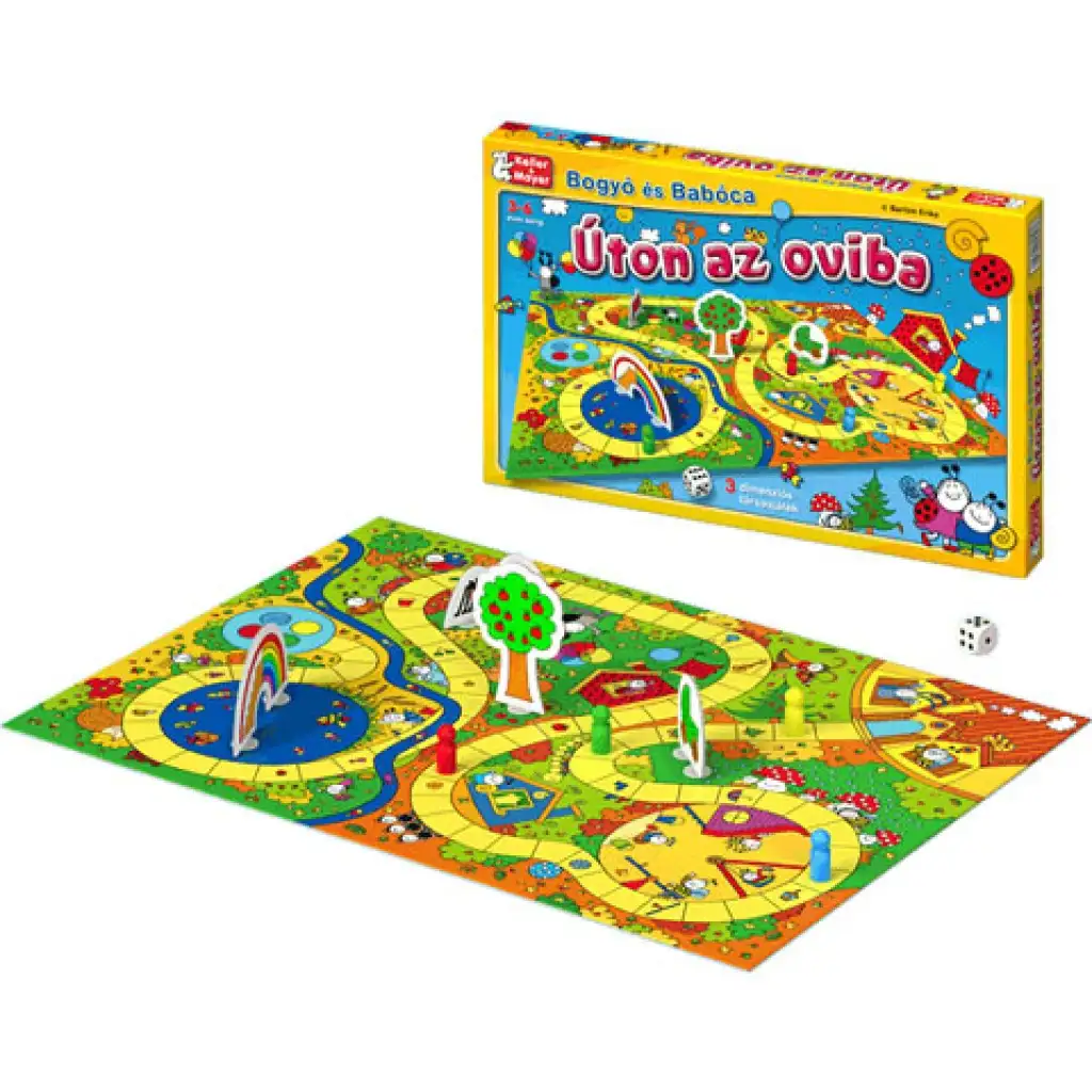 Bogyó und Babóca - Auf dem Weg zum Kindergarten Brettspiel kép 2