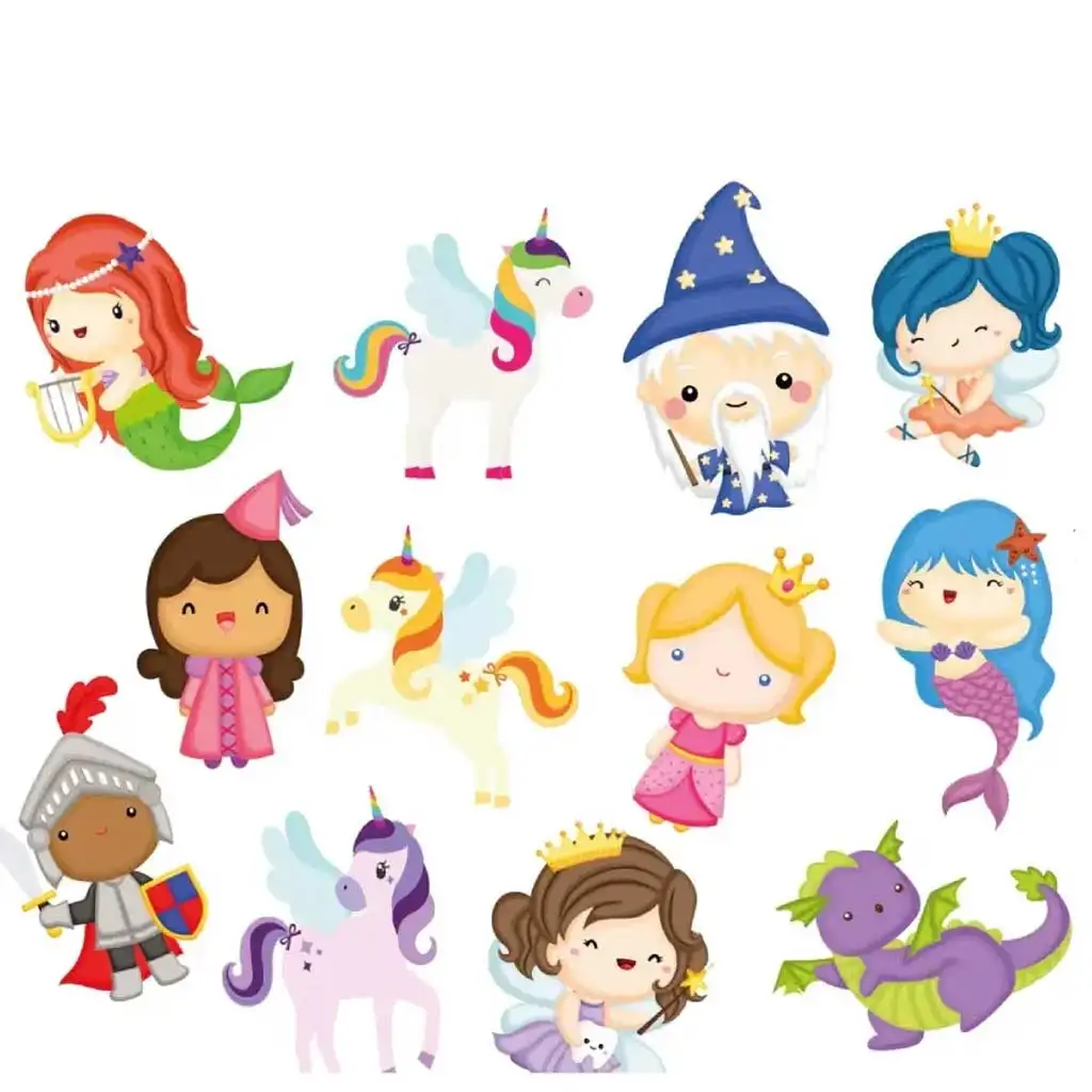 Buddy&Barney: Farbwechsel-Set zum Aufkleben auf Fliesen - Märchenhafte Wesen kép 2