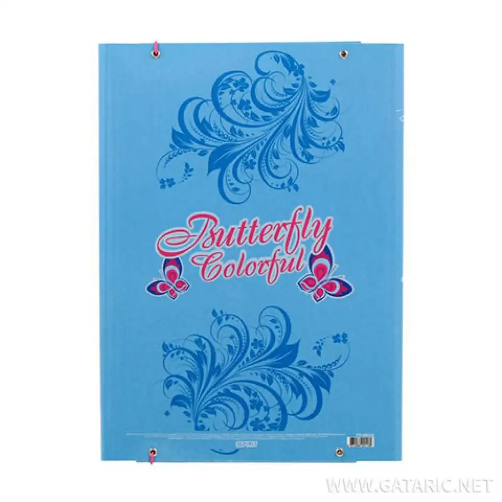 Spirit: Gummimappe mit Schmetterlingen im A4-Format kép 2