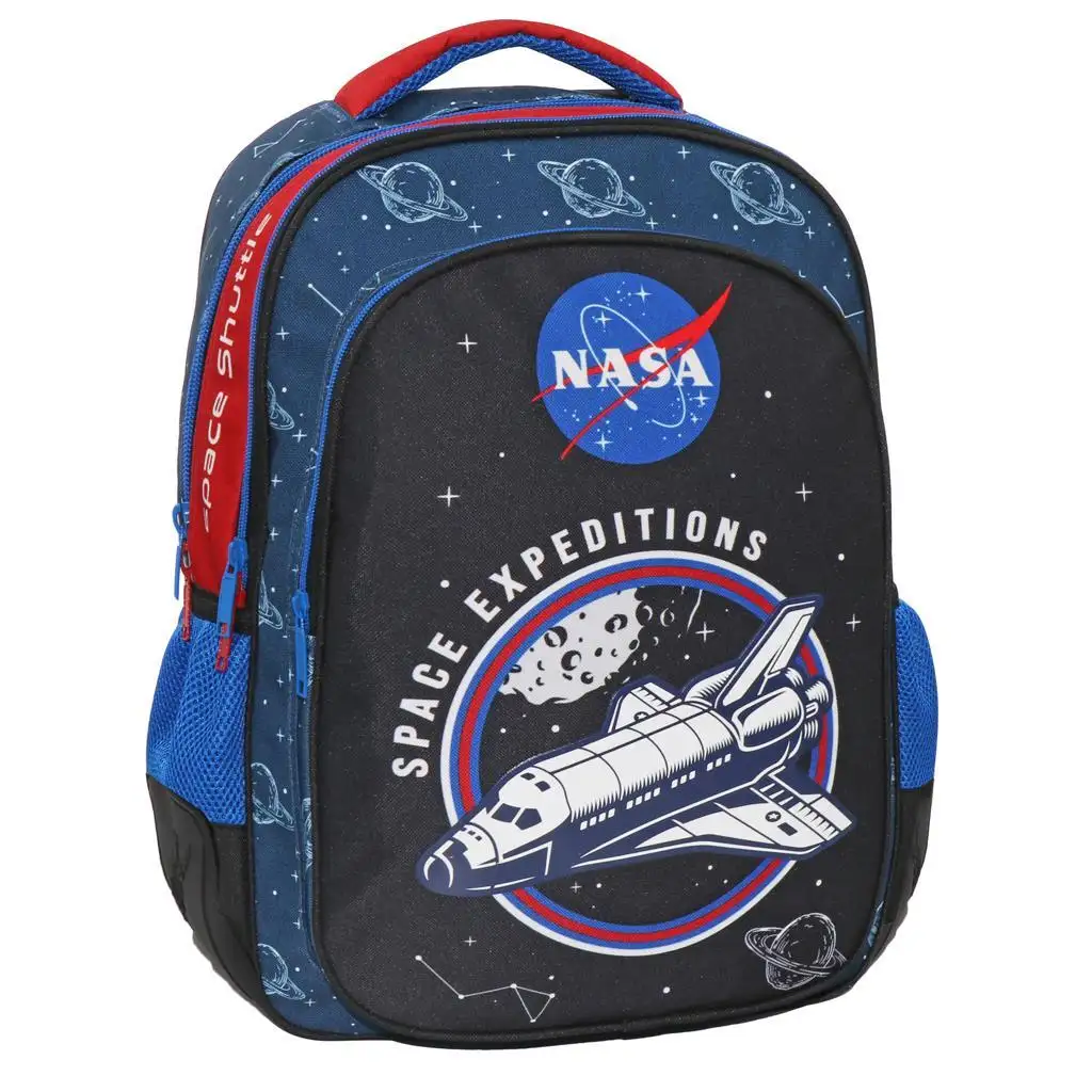 NASA Space Expeditions háromrekeszes iskolatáska, hátizsák 33x18x43cm kép 1