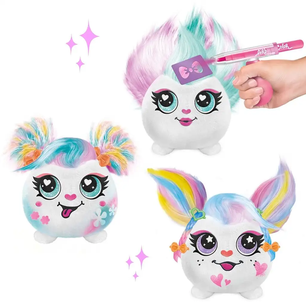 Airbrush-färbbare Plüschtiere in verschiedenen Varianten 1 Stück kép 2