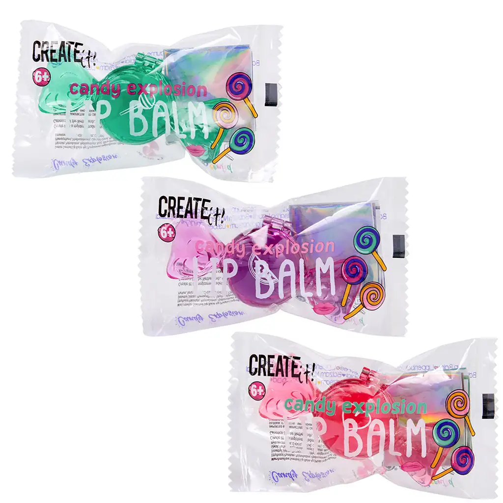 Canenco: Create it! Lippenbalsam in bonbonförmiger Aufbewahrung in verschiedenen Varianten 1 Stück