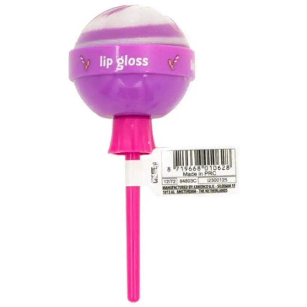 Canenco: Create It! Candy Lipgloss in einem lila Lutscher-förmigen Behälter kép 2