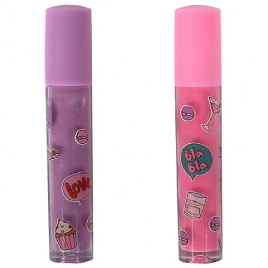 Canenco: Create It! Make-Up 2-teiliges Lipgloss-Set in herzförmiger Aufbewahrung kép 2