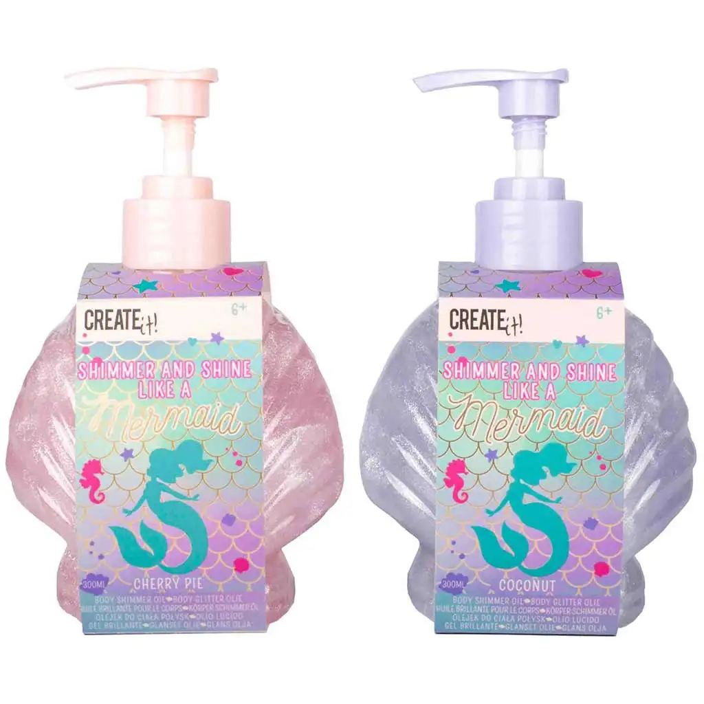 Canenco: Create It! Glitzerndes Meerjungfrauen-Körpergel in zwei Varianten, 1 Stück