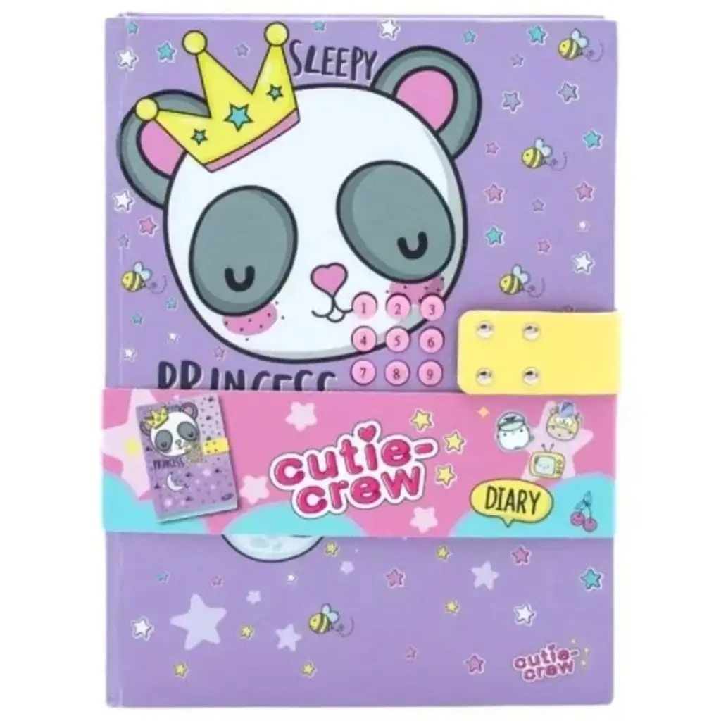 Canenco: Cutie Crew Panda-Tagebuch mit Zahlenschloss